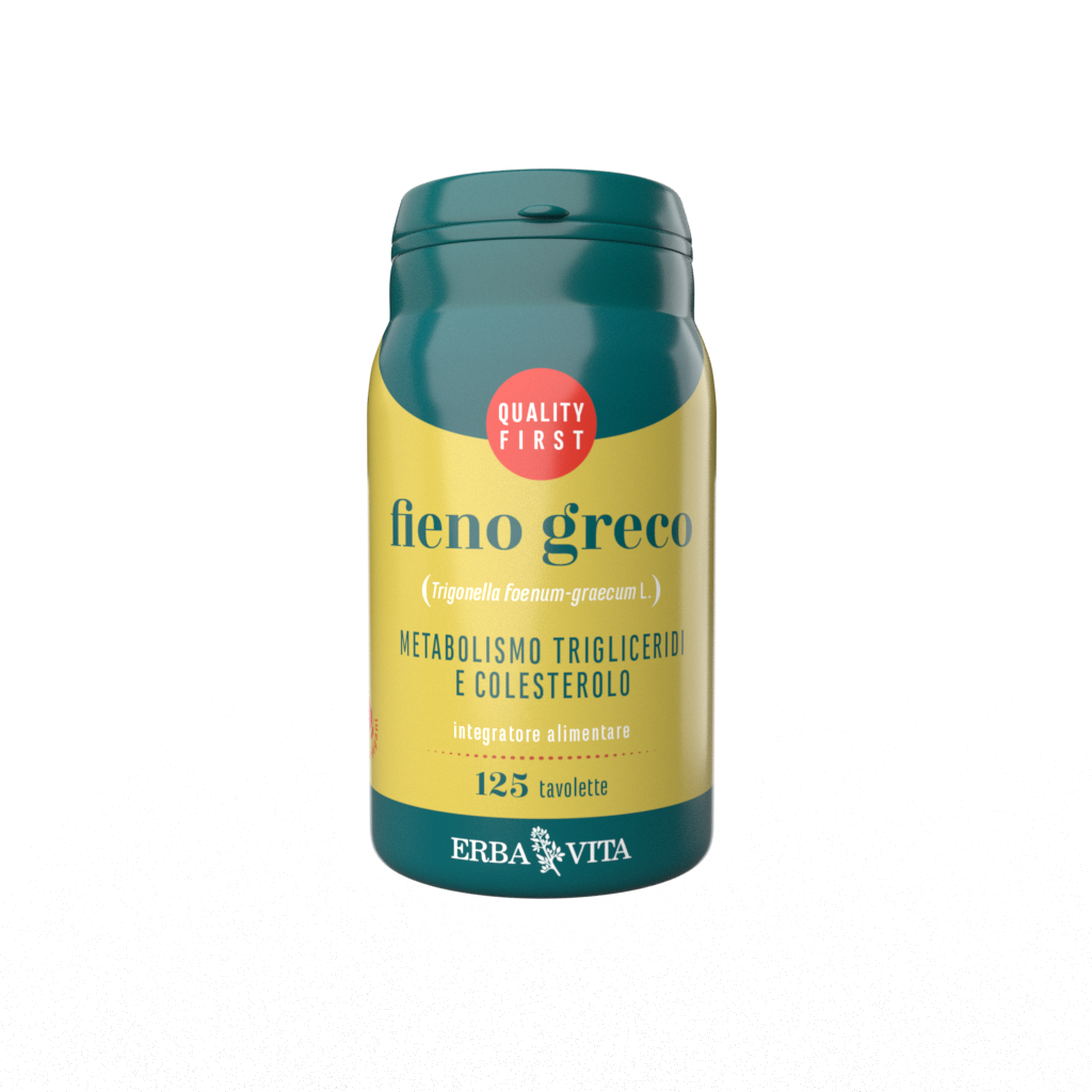 Erba Vita Fieno Greco Integratore Colesterolo e Trigliceridi 125 Tavolette