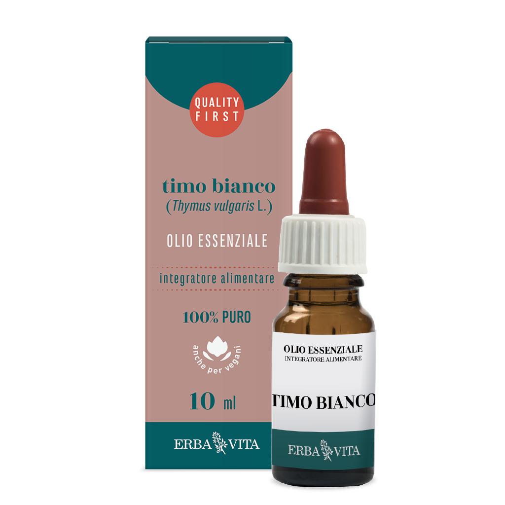 Erba Vita Olio Essenziale Timo Bianco Integratore Balsamico 10 ml