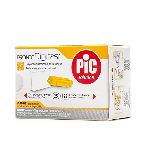 Pic Pronto Digitest Pungidito 25 Lancette