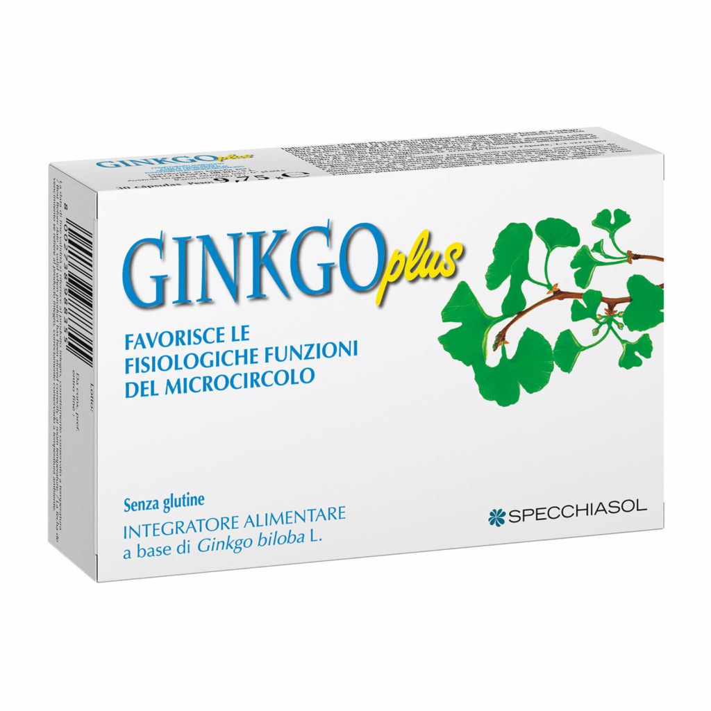 Specchiasol Ginkgo Plus Integratore Memoria e Microcircolo 30 Capsule