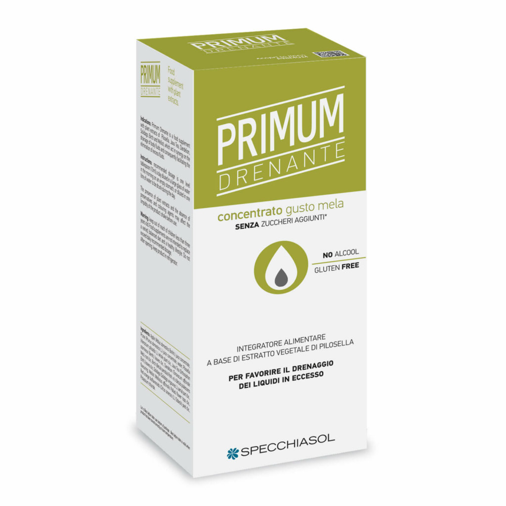 Specchiasol Primum Acquaretico Sciroppo Gusto Mela Integratore Drenante 250 ml