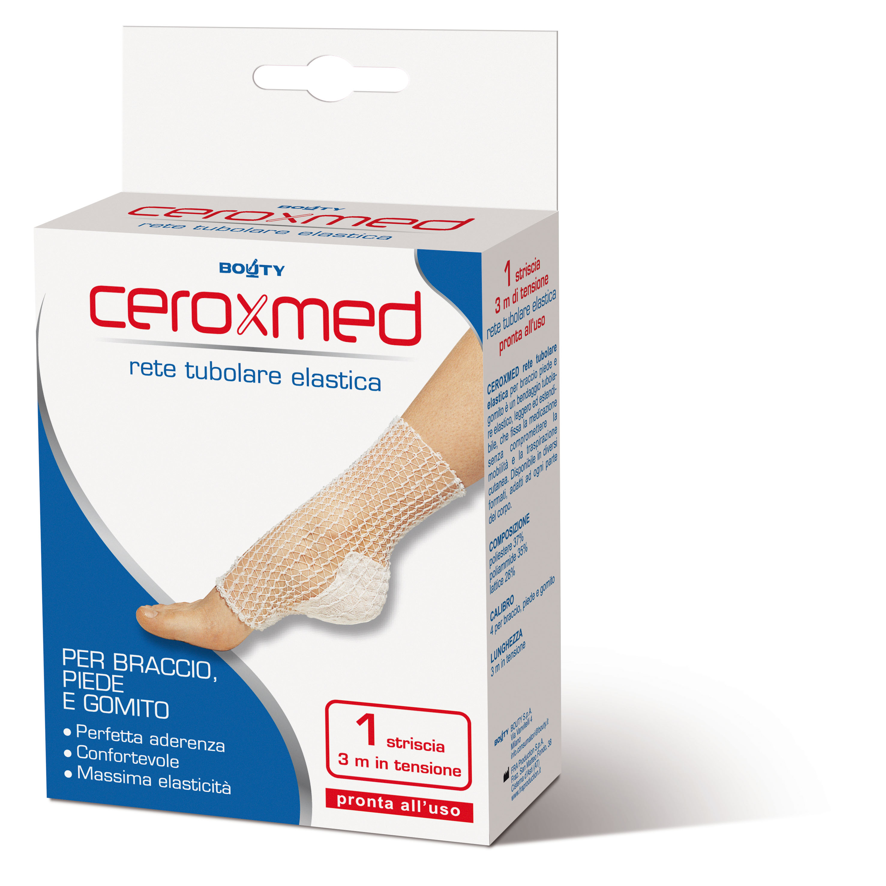 Ceroxmed Rete Tubolare Elastica Braccio Piede Gomito