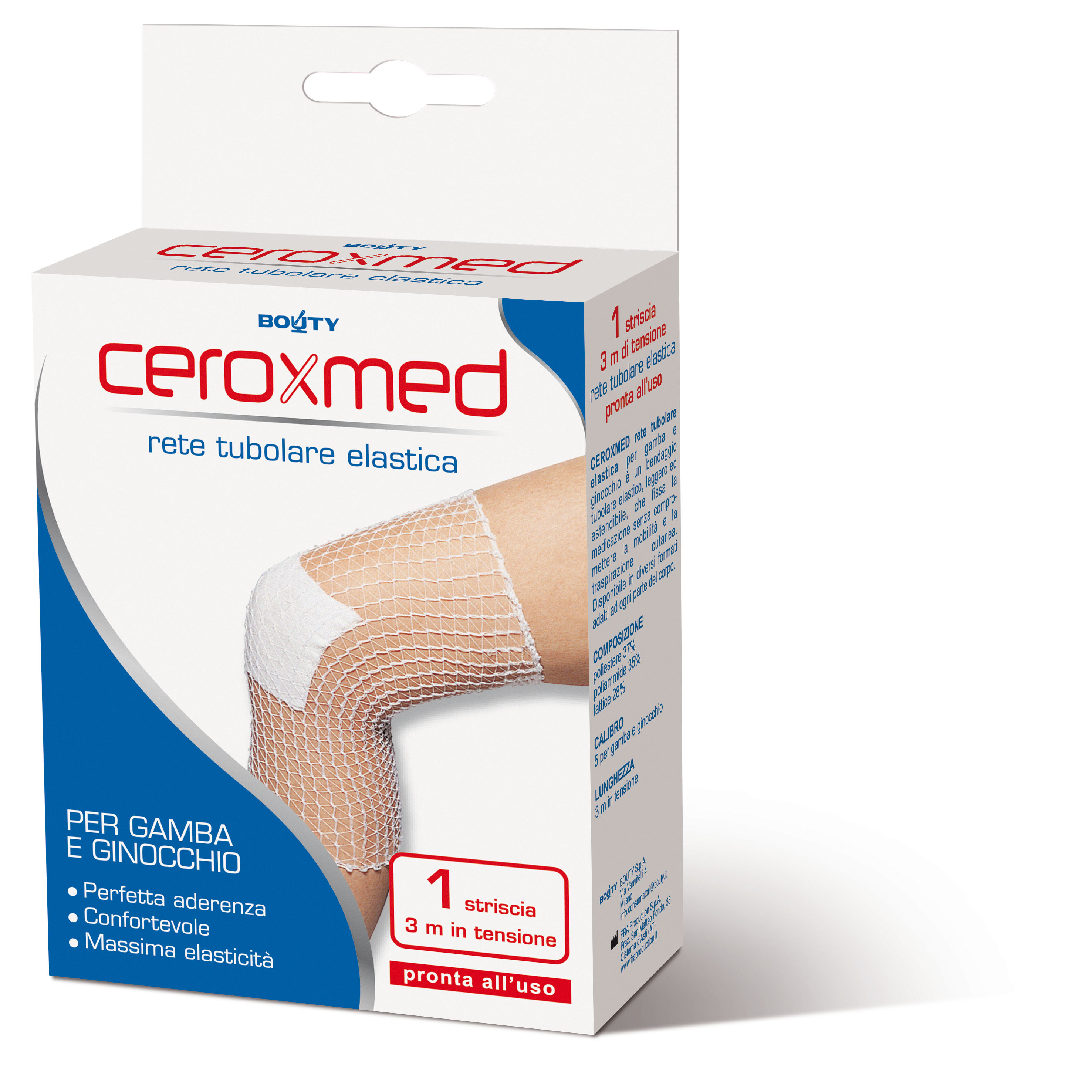 Ceroxmed Rete Tubolare Elastica Gamba Ginocchia