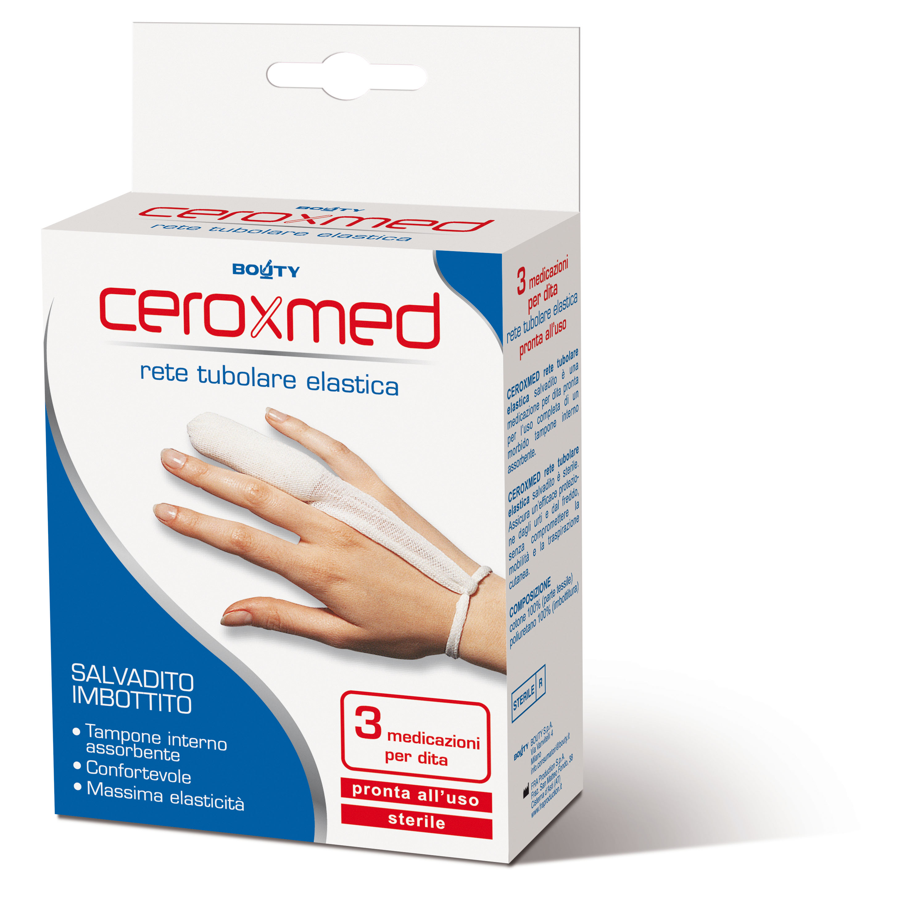 Ceroxmed Rete Tubolare Salvadito Imbottito 3 Pezzi
