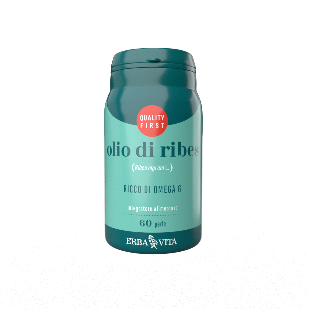 Erba Vita Olio di Ribes Integratore Omega 6 60 Perle 673 mg