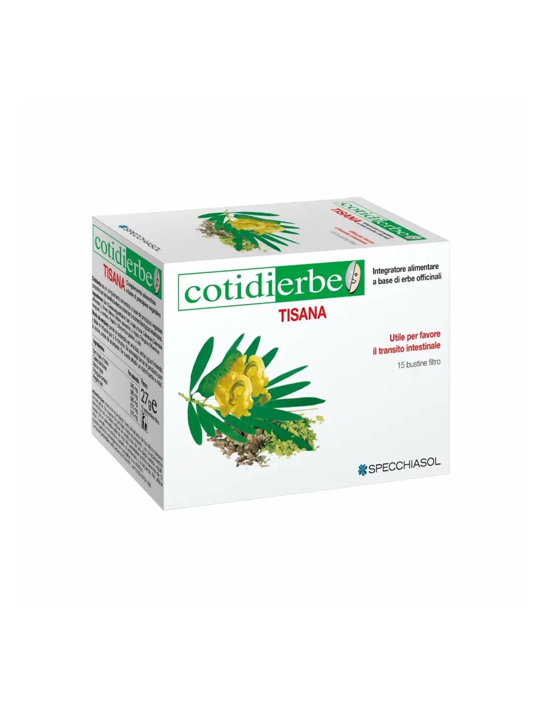 Specchiasol Cotidierbe Tisana Per Il Transito Intesinale 15 Bustine 27g