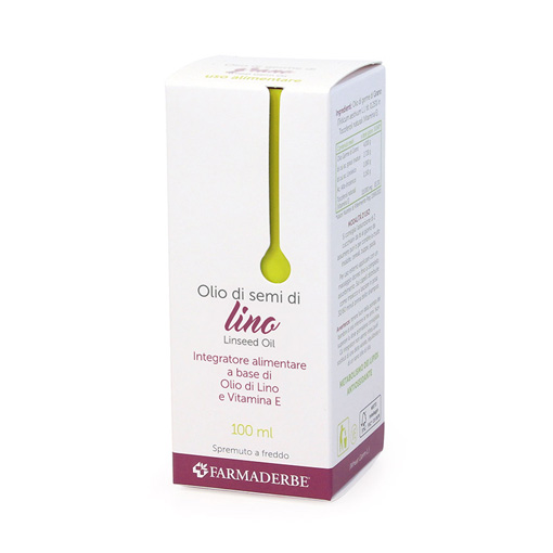 Farmaderbe Olio Alimentare Semi Di Lino Integratore 100 ml