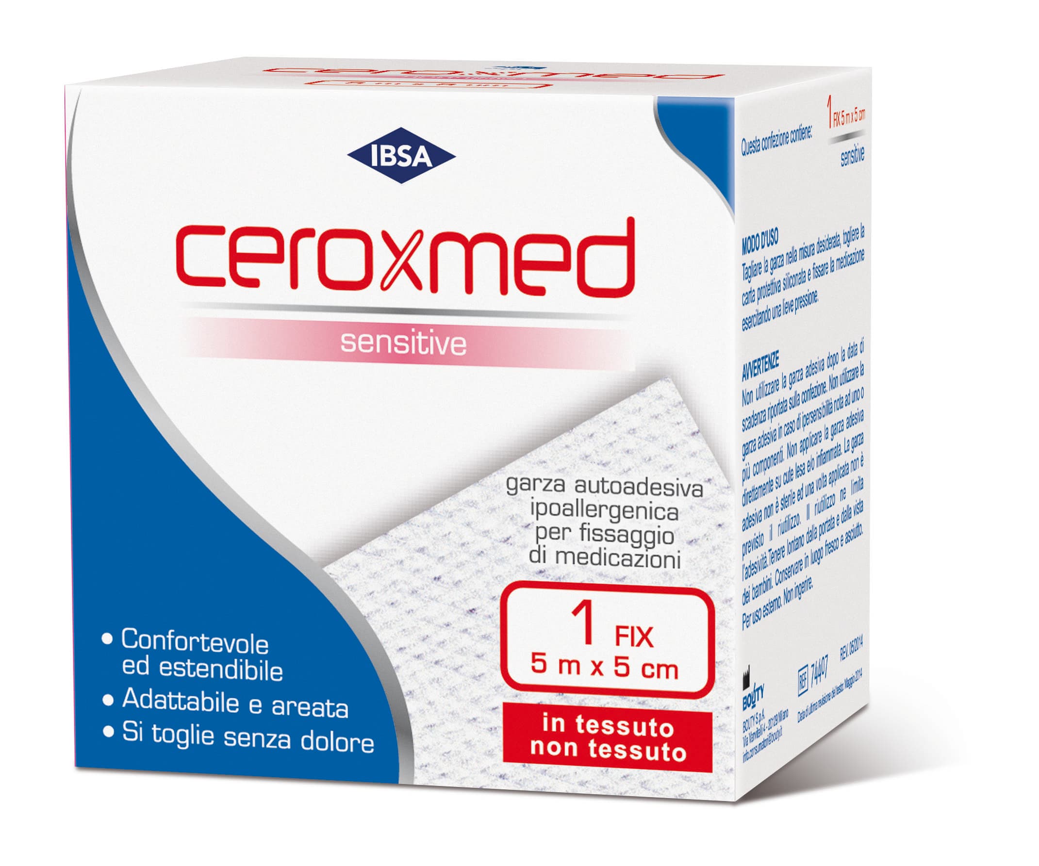 Ceroxmed Sensitive Fix Garza da Medicazione m 5x5 cm