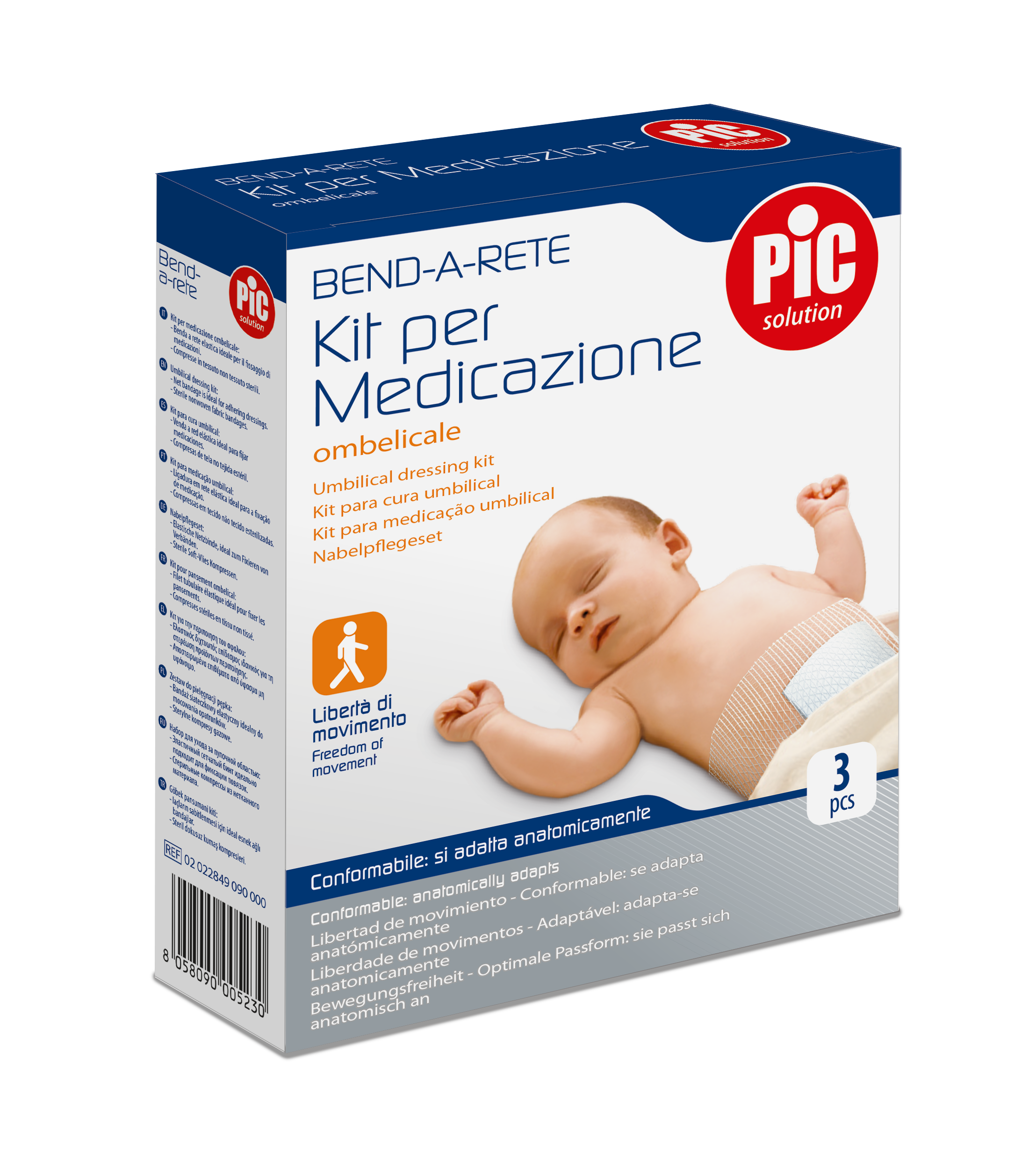 Pic Bende a Rete Per Medicazione Ombelicale 3 Applicazioni
