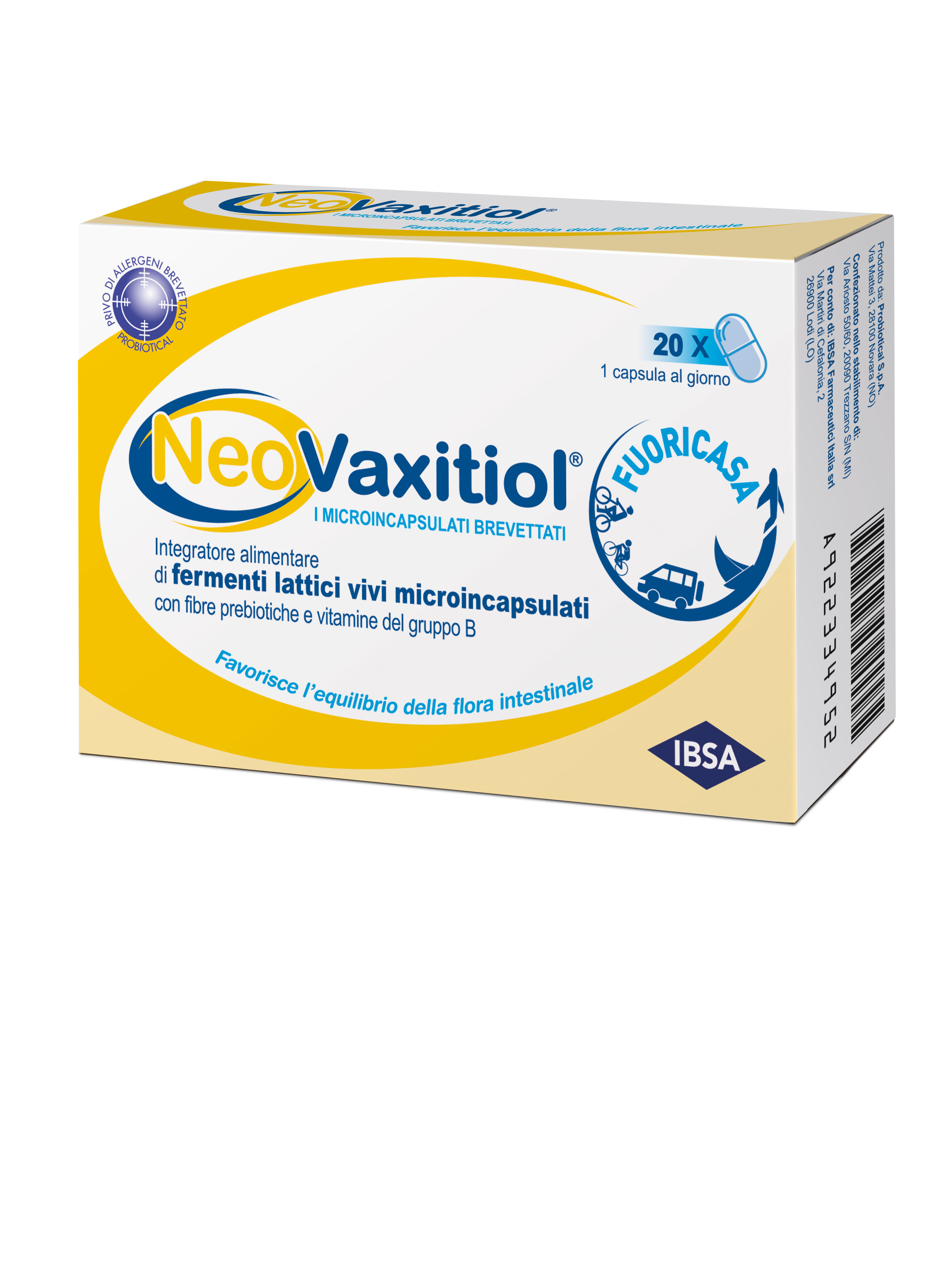 NeoVaxitiol Integratore Fermenti Lattici Vivi 20 Capsule