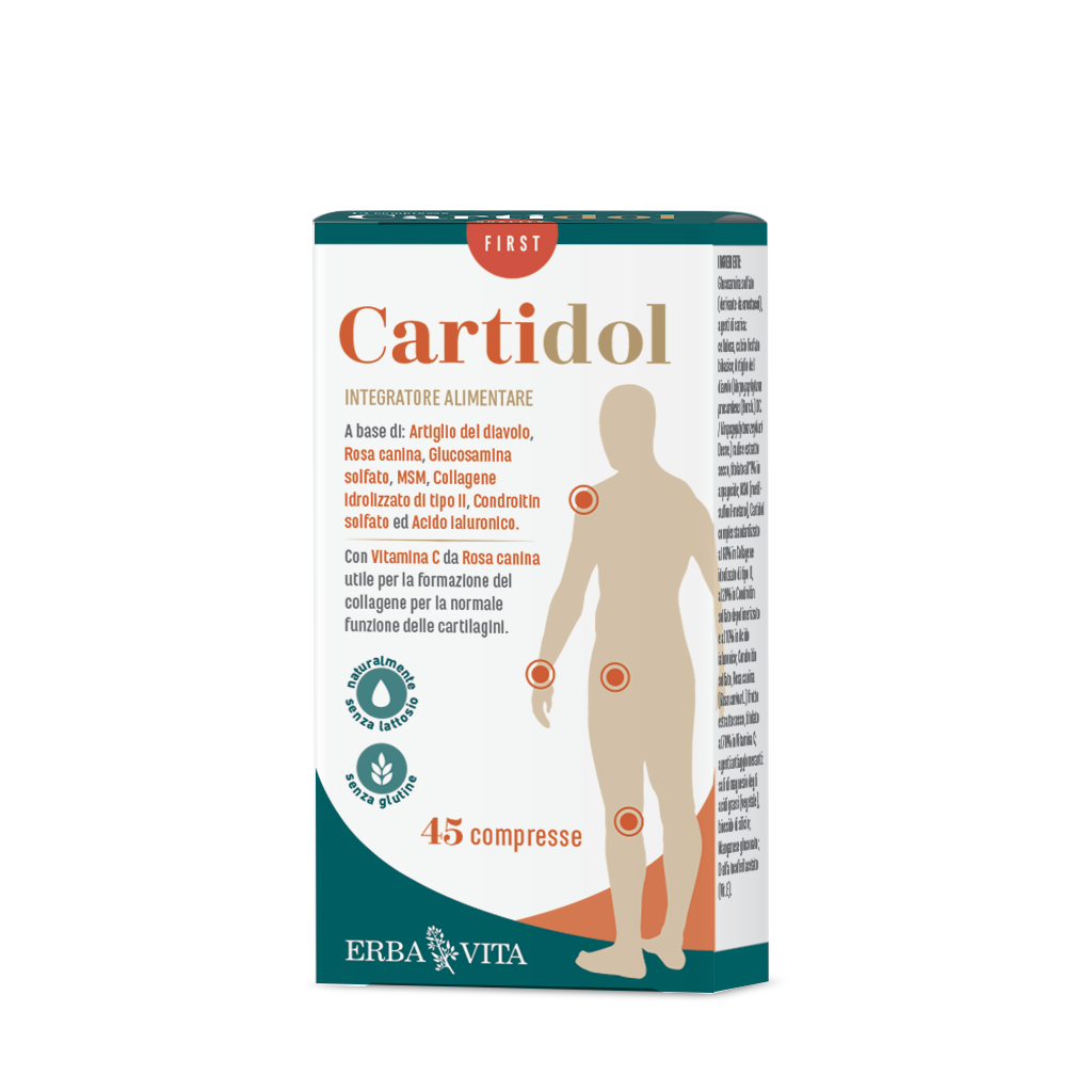 Erba Vita Cartidol Integratore Cartilagine 45 Compresse