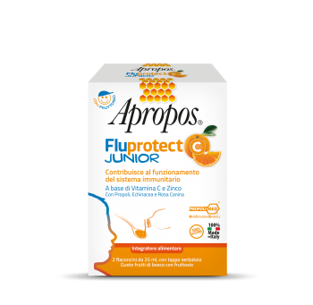 Apropos FluProtect C Junior Integratore Difese Immunitarie 2 Flaconcini