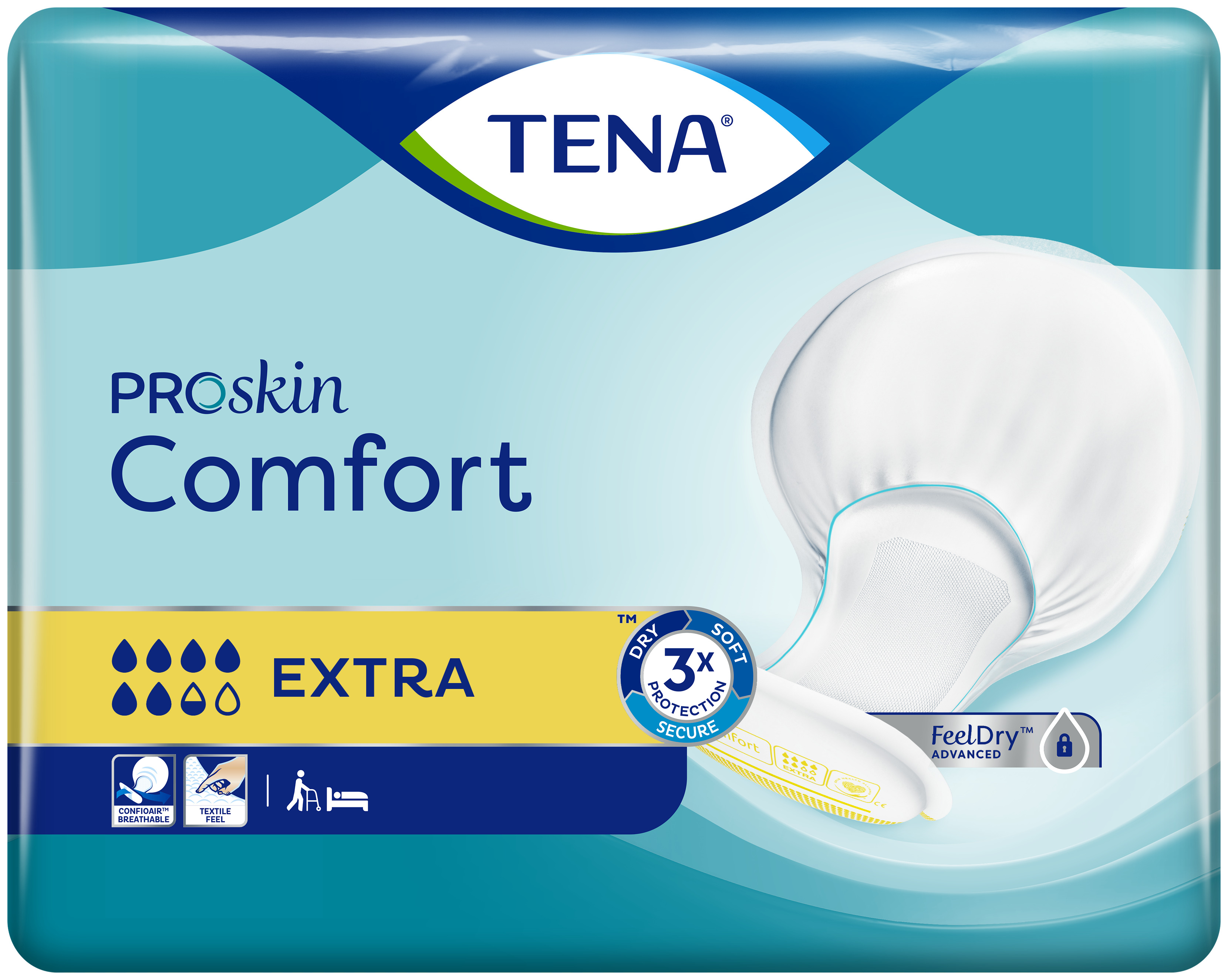 Tena Comfort Extra Pannolini Colore Giallo 40 pezzi