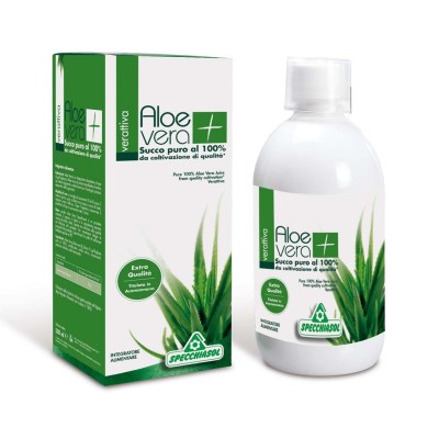 Specchiasol AloeVera+ Succo Puro Integratore Lenitivo Emolliente 1000 ml