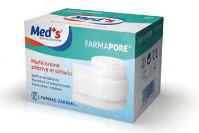 Med's Farmapore Medicazione Autoadesiva Striscia Con Cerotto 1 m x 10 cm