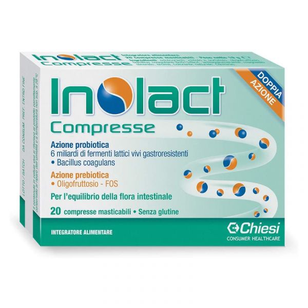 Inolact Integratore di Fermenti Lattici 20 Compresse Masticabili