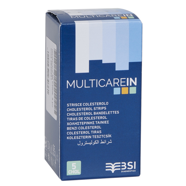 Multicare IN Colesterolo 5 Strisce Reattive