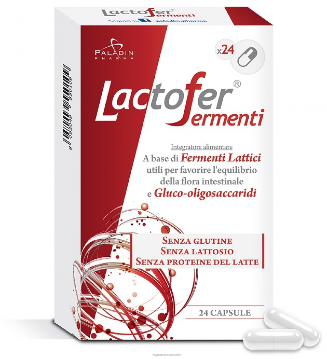 Lactofer Fermenti Integratore Flora Microbica Intestinale 24 Capsule