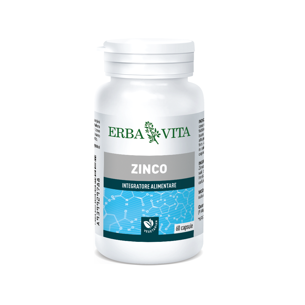 Erba Vita Zinco Integratore Sistema Immunitario 60 Capsule