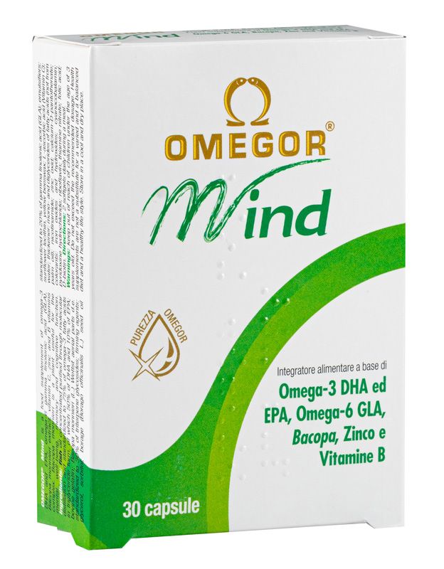 Omegor Mind Integratore Memoria e Funzioni Cognitive 30 Capsule Molli