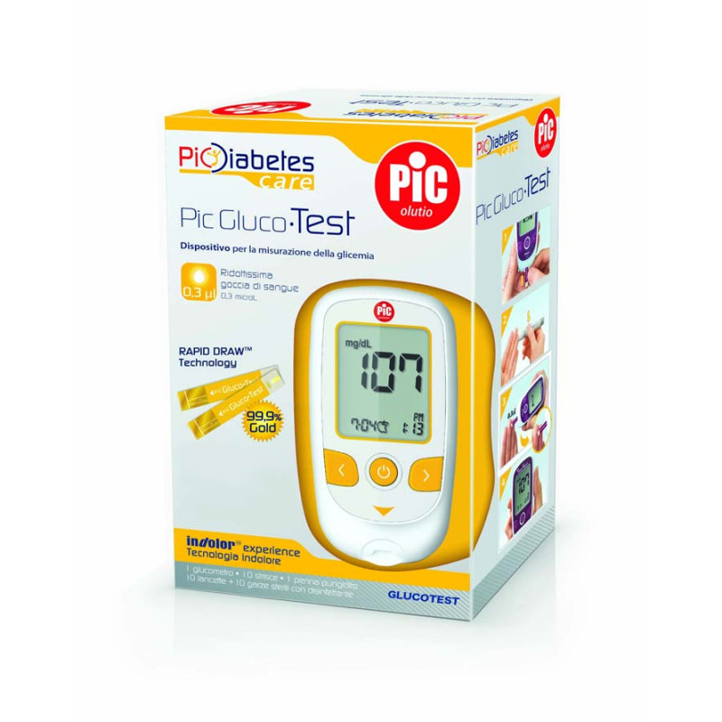 Pic Glucotest Kit Glucometro
