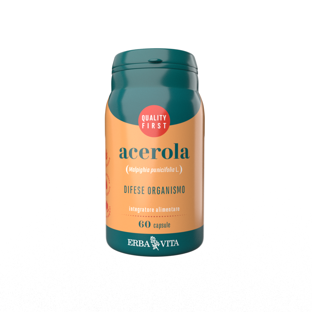 Erba Vita Acerola Integratore Difese Immunitarie 60 capsule 550 mg