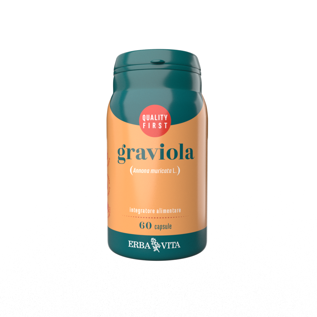 Erba Vita Graviola Integratore Flora Batterica Intestinale 60 Capsule