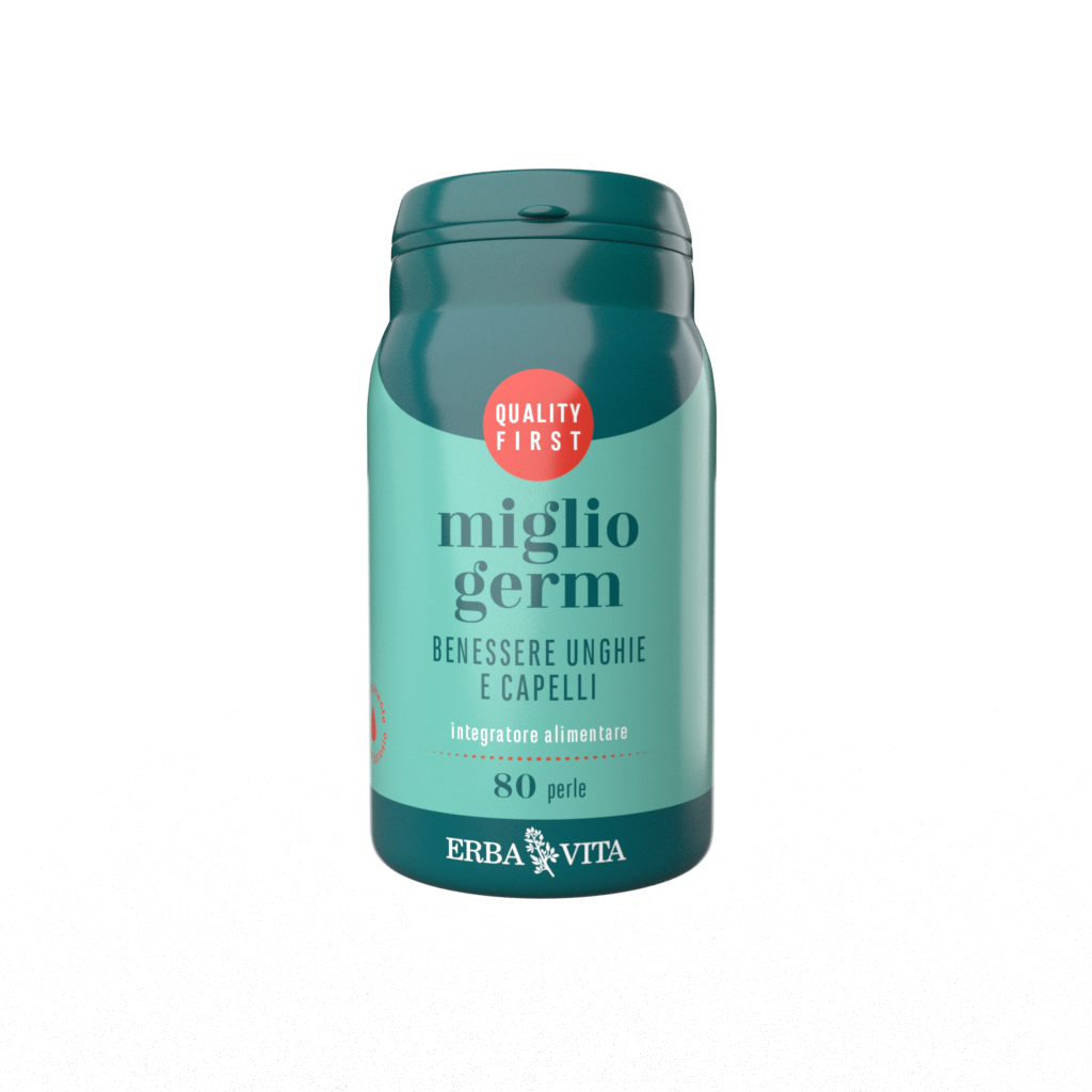 Erba Vita Miglio Germ Integratore Benessere Unghie e Capelli 80 Perle