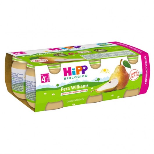 Hipp Biologico Omogeneizzato Pera Wiallms  2x80g