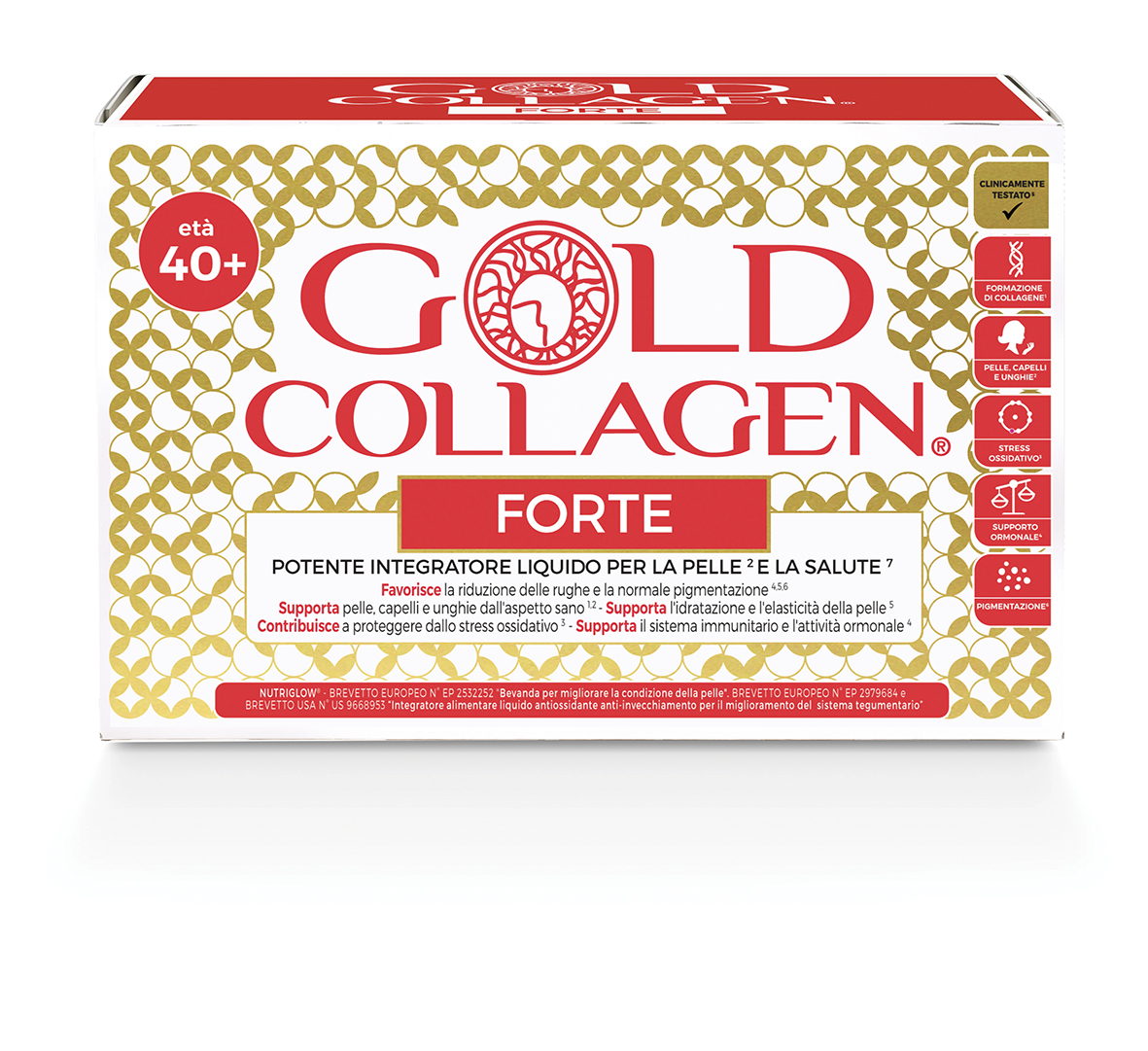 Gold Collagen Forte Integratore Antiage 10 Flaconcini