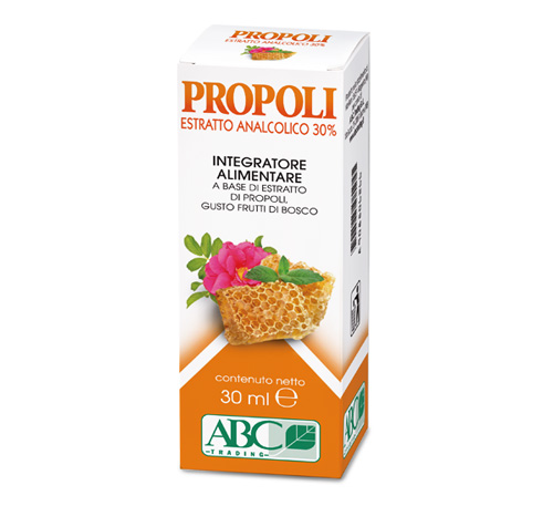 ABC Propoli 30% Estratto Analcolico Benessere Organismo 30 ml