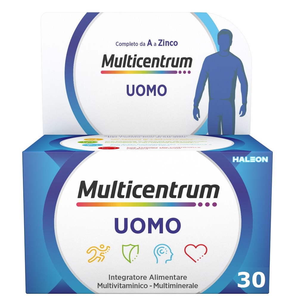 Multicentrum Uomo Integratore Alimentare Uomo Multivitaminico Multiminerale Vitamina B 30 Compresse