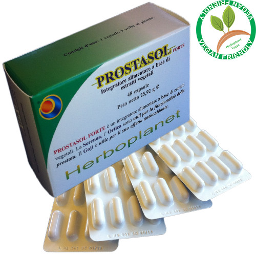 Herboplanet Prostasol Forte Integratore 48 Capsule