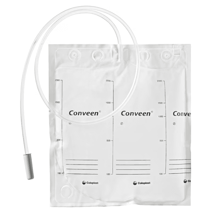 Sacca Letto Conveen Basic Capacita' 2000 Ml Con Valvola Antireflusso Lunghezza Tubo 120 Cm Senza Scarico 30 Pezzi