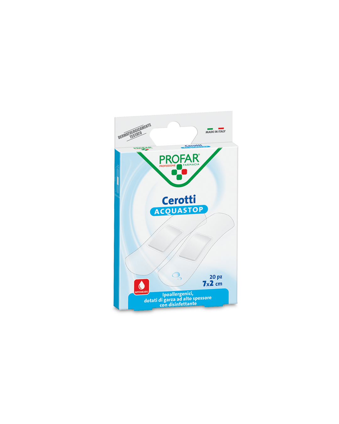 PROFAR CER ACQUASTOP 7X2CM 20P