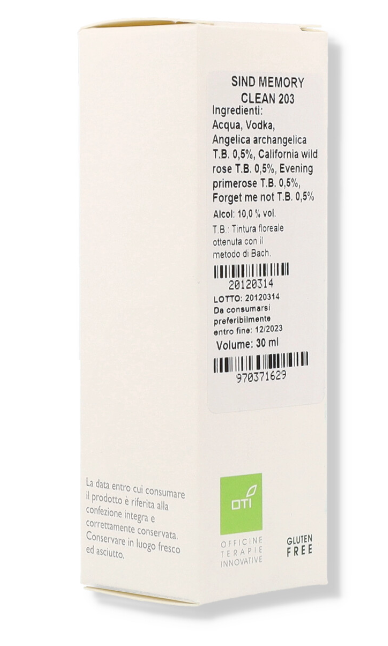 Sind Memory Clean 203 Gocce 30 Ml OTI