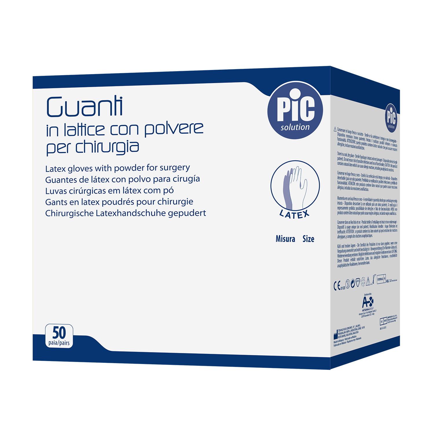 Guanti Pic Chir C/Pol 6 St