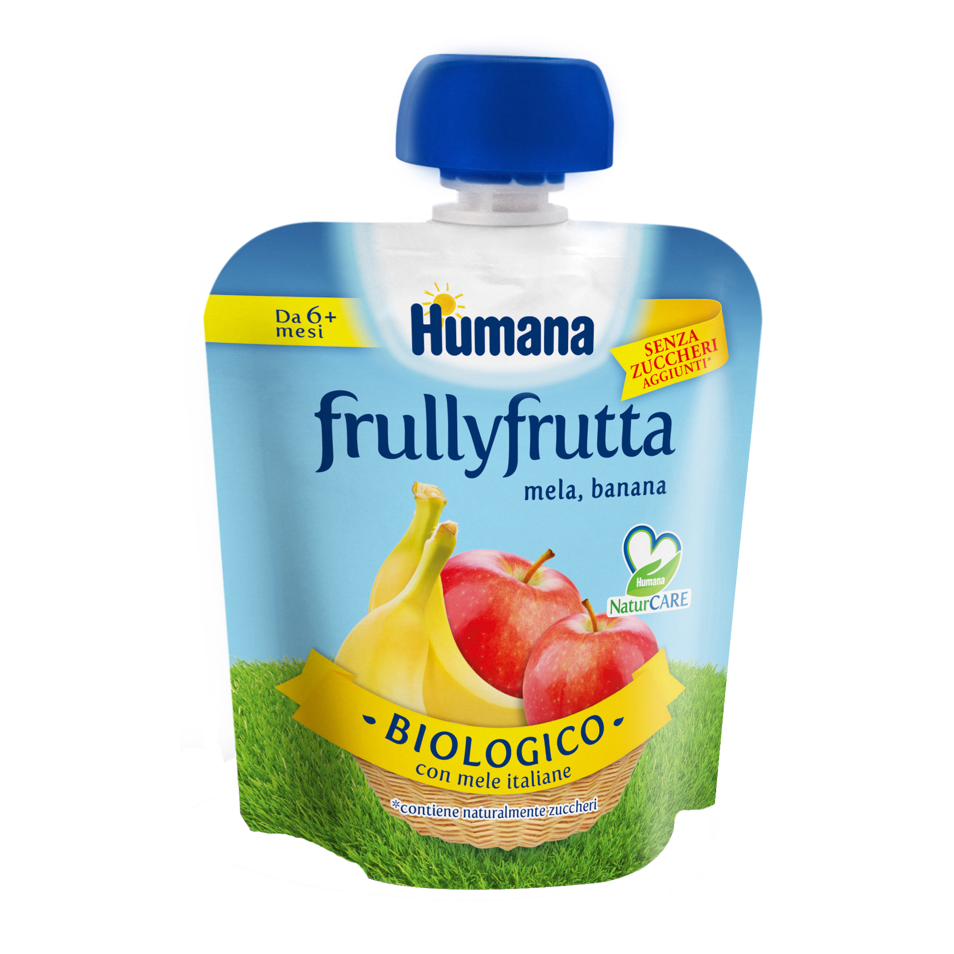 Humana FrullyFrutta Biologico Mela Banana 90 g