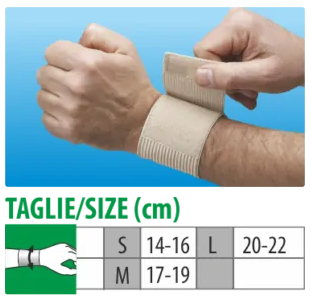 Budetta Farma Cliaortho Polsino Con Velcro Elastico Colore Beige Taglia S 1 Pezzo