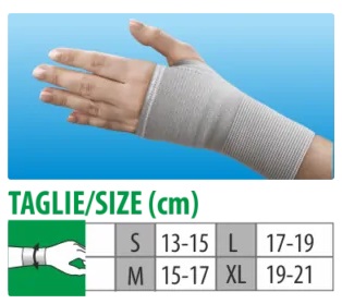 Cliaortho polsiera a manopola grigio xl