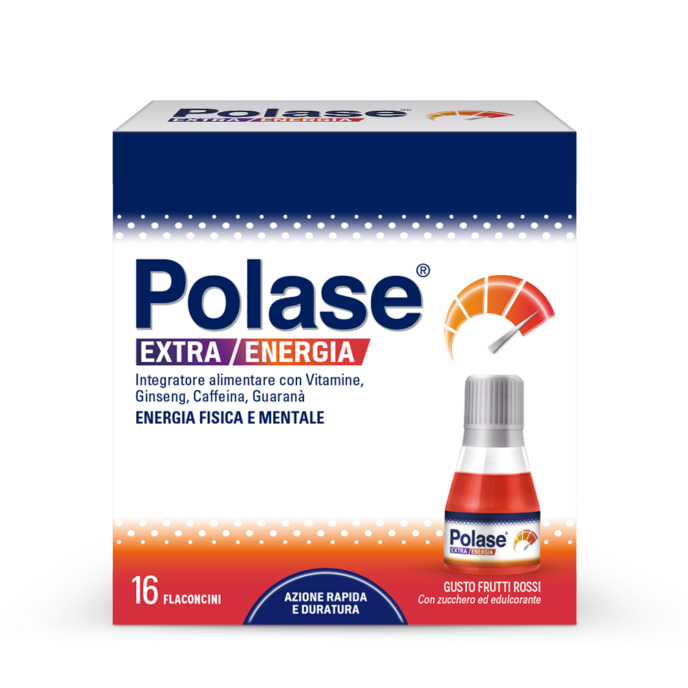 Polase Extra Energia Integratore Tonico Energetico 16 Flaconcini