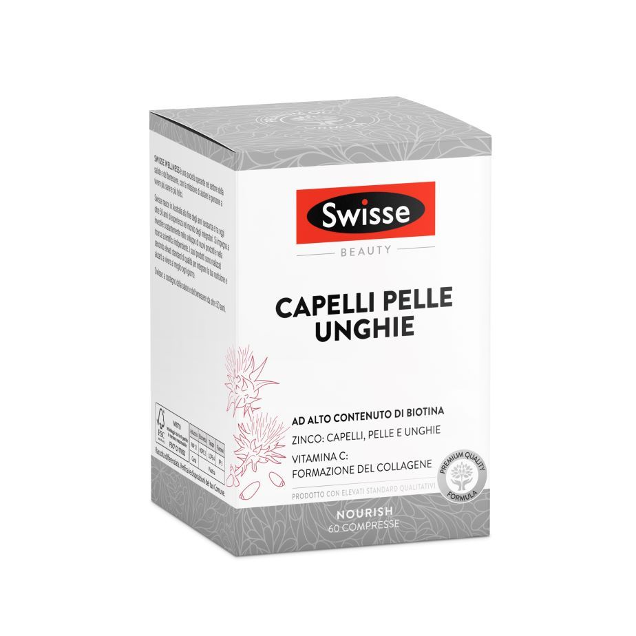 Swisse Capelli Pelle Unghie Integratore Biotina 60 Compresse