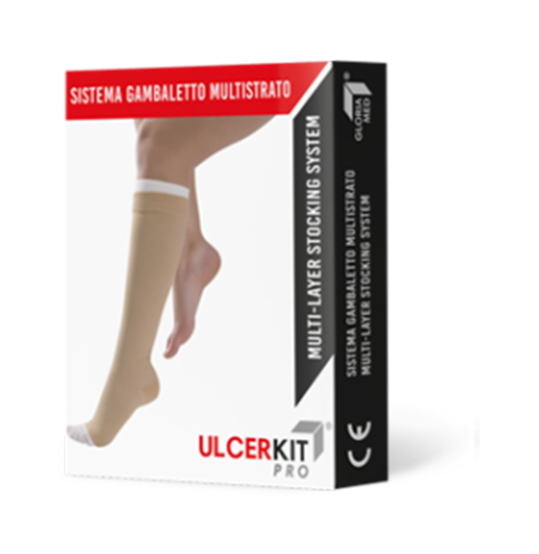 Ulcerkit pro 35 cotton 35/40 mmhg kit gambaletto corto misura xl 1 pezzo