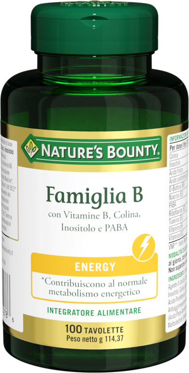 Nature's Bounty Famiglia B Integratore Energetico 100 Tavolette