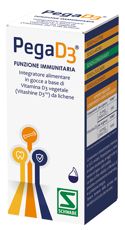 PegaD3 Gocce Integratore di Vitamina D3 20 ml