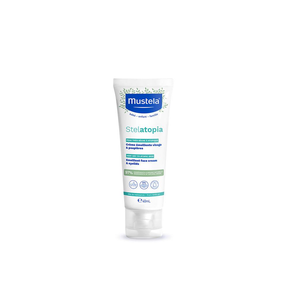 Mustela Stelatopia Crema Viso Emolliente per Neonati e Bambini 40 ml