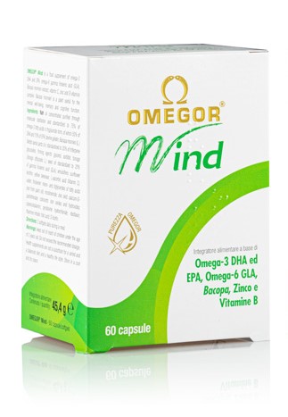 Omegor Mind Integratore Memoria e Funzioni Cognitive 60 Capsule Molli