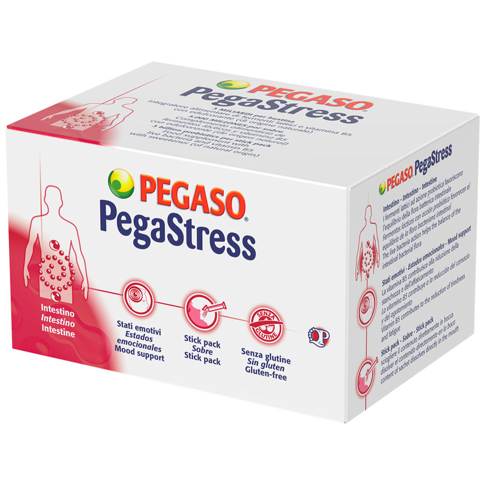 Pegastress Integratore Flora Intestinale e Stress 28 Stick