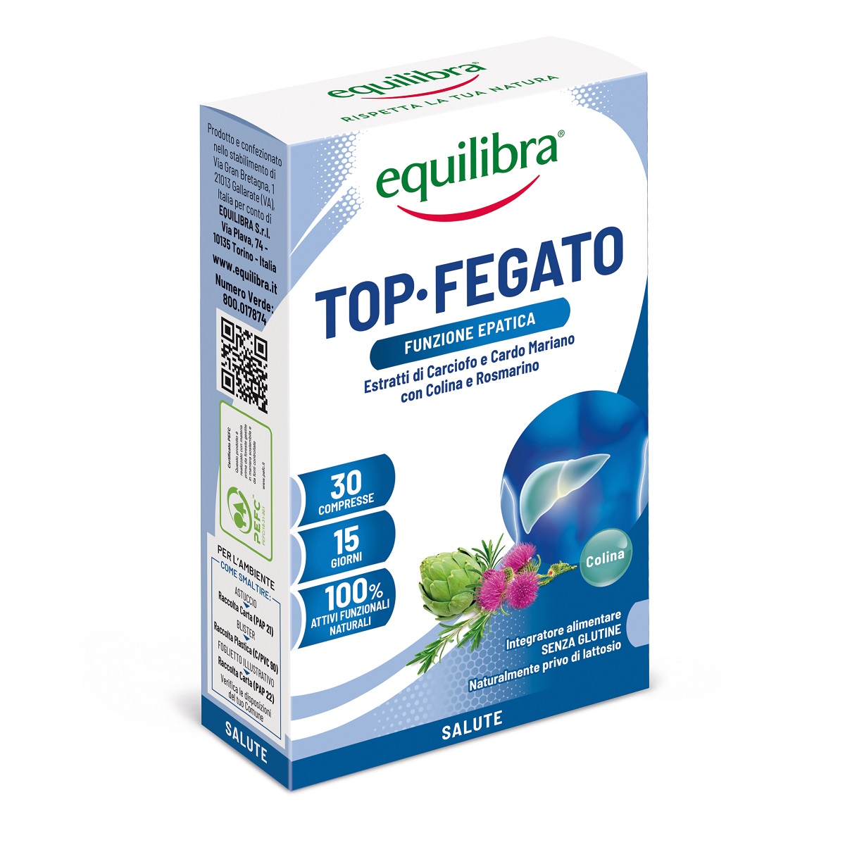Equilibra Top Fegato Integratore Funzione Epatica 30 Compresse