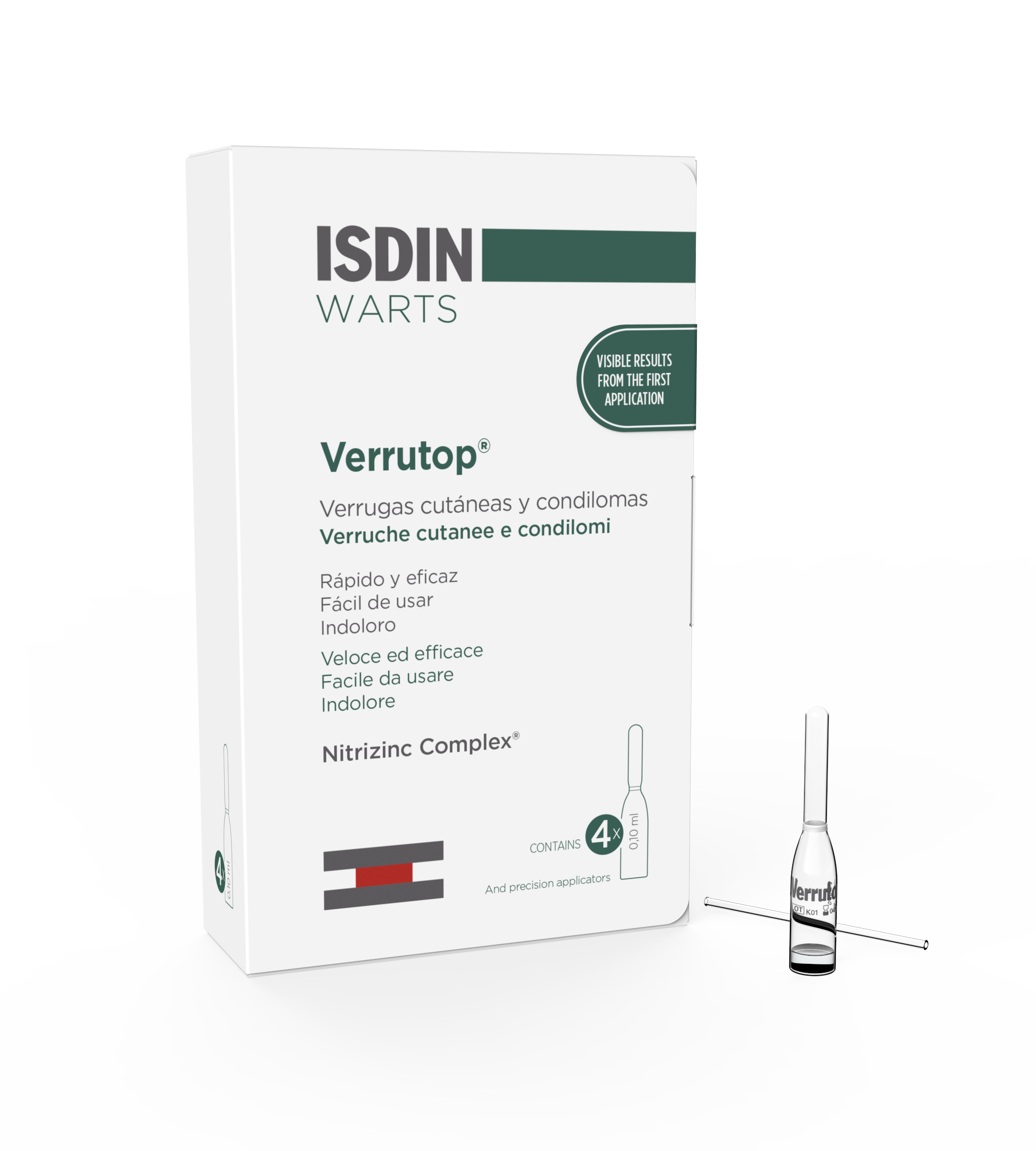 Isdin Warts Verrutop Trattamento Verruche 4 Fiale